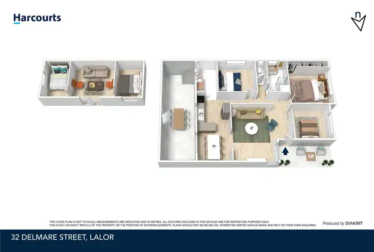Floorplan of Homely house listing, 32 Delmare Street, Lalor VIC 3075
