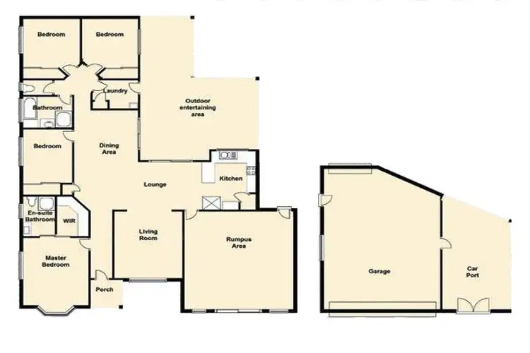 Floorplan of Homely house listing, 68 Fleet Drive, Kippa-ring QLD 4021