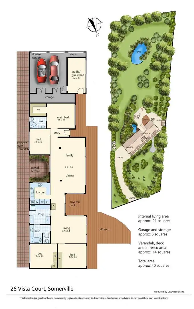 Floorplan of Homely rural property listing, 26 Vista Court, Somerville VIC 3912
