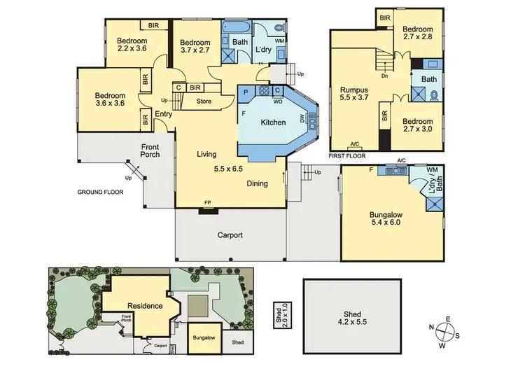 Floorplan of Homely house listing, 4 Dunfield Ave, Mitcham VIC 3132