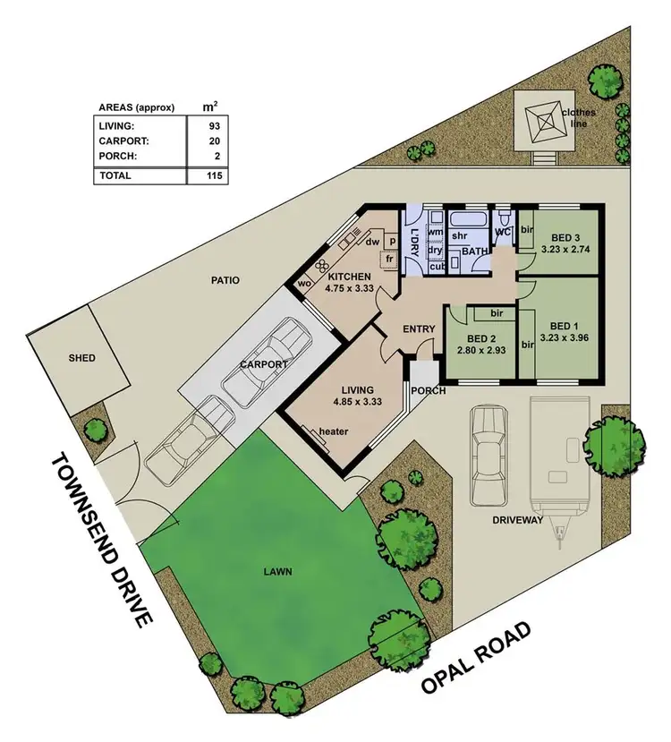 Floorplan of Homely house listing, 27 Opal Road, Morphett Vale SA 5162