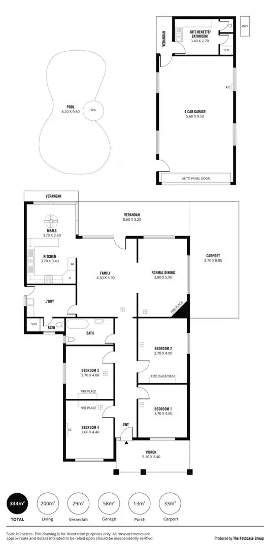 Floorplan of Homely house listing, 44 Gardiner Ave, St Morris SA 5068