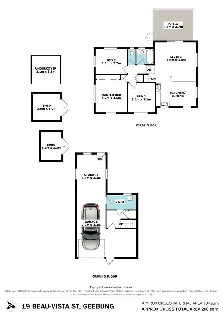 Floorplan of Homely house listing, 19 Beau-Vista St, Geebung QLD 4034