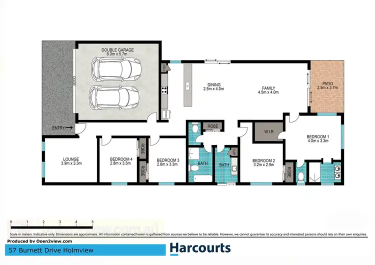 Floorplan of Homely house listing, 57 Burnett Drive, Holmview QLD 4207