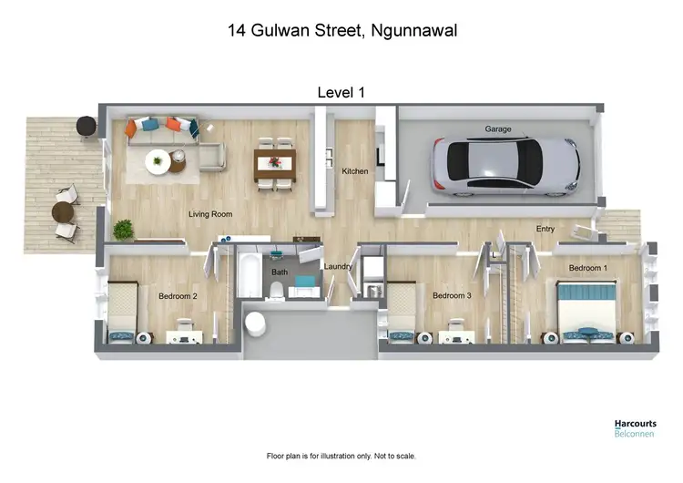 Floorplan of Homely house listing, 14 Gulwan Street, Ngunnawal ACT 2913