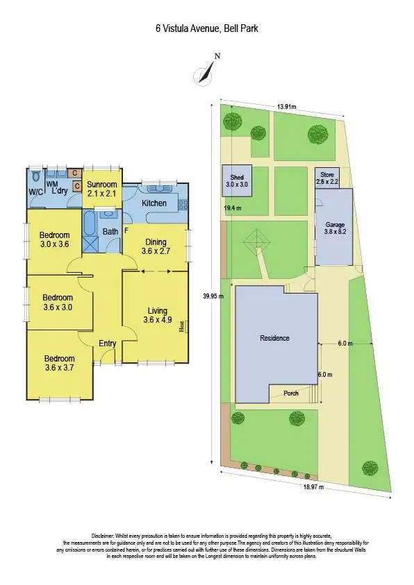Floorplan of Homely house listing, 6 Vistula Avenue, Bell Park VIC 3215
