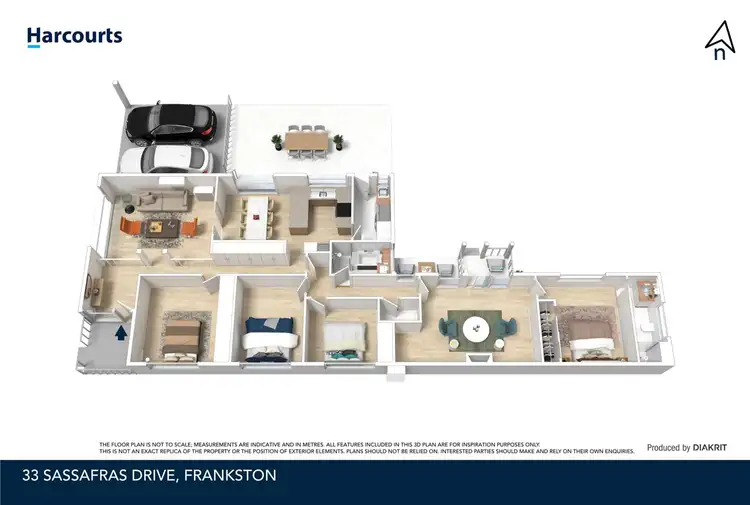 Floorplan of Homely house listing, 33 Sassafras Drive, Frankston VIC 3199