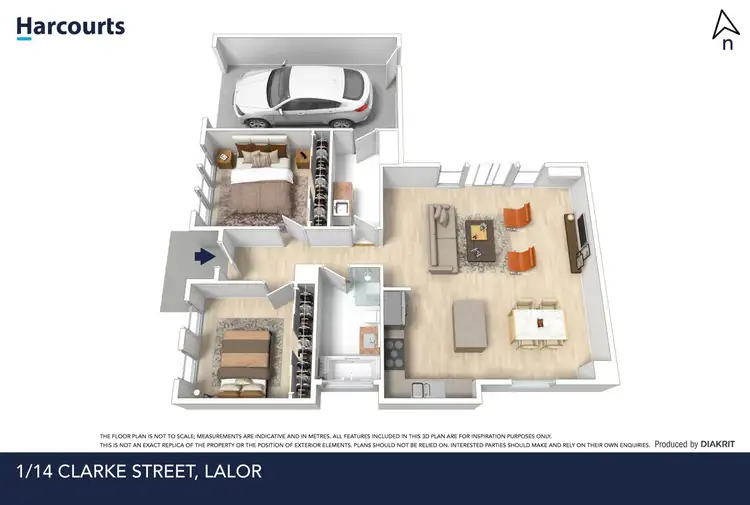 Floorplan of Homely unit listing, 1/14 Clarke Street, Thomastown VIC 3074
