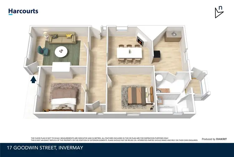 Floorplan of Homely house listing, 17 Goodwin Street, Invermay TAS 7248