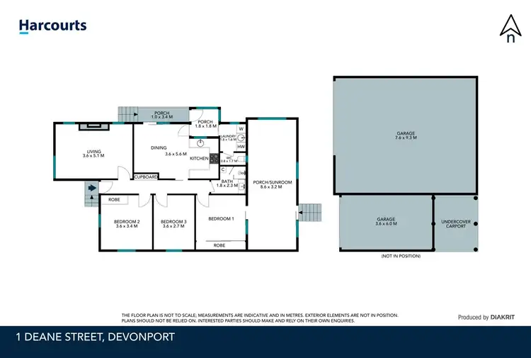 Floorplan of Homely house listing, 1 Deane Street, Devonport TAS 7310
