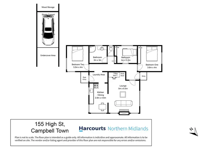 Floorplan of Homely house listing, 155 High Street, Campbell Town TAS 7210