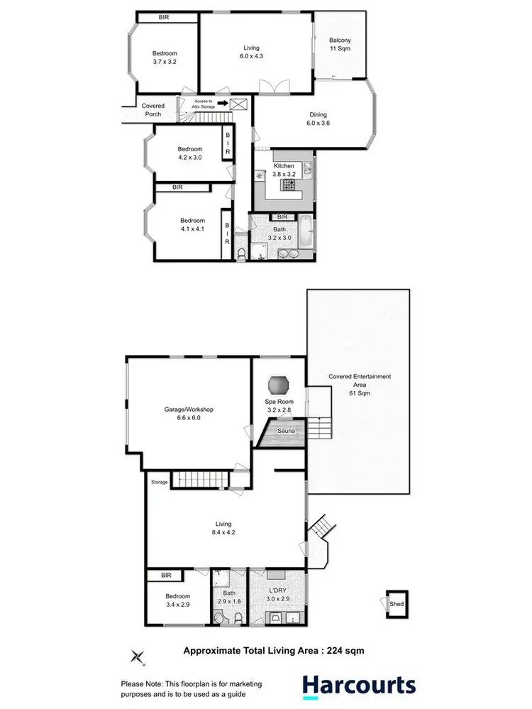 Floorplan of Homely house listing, 8 Solana Place, Sandy Bay TAS 7005