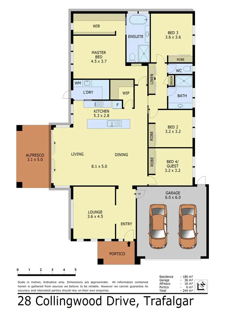 Floorplan of Homely house listing, 28 Collingwood Drive, Trafalgar VIC 3824