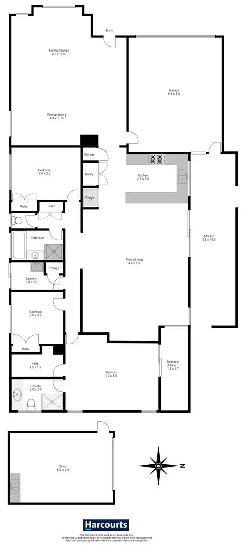 Floorplan of Homely house listing, 7 Shelby Court, Wangaratta VIC 3677