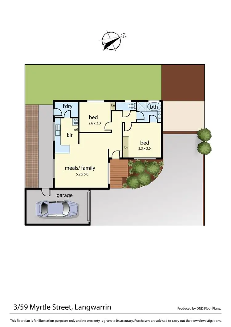 Floorplan of Homely unit listing, 3/59 Myrtle Street, Langwarrin VIC 3910