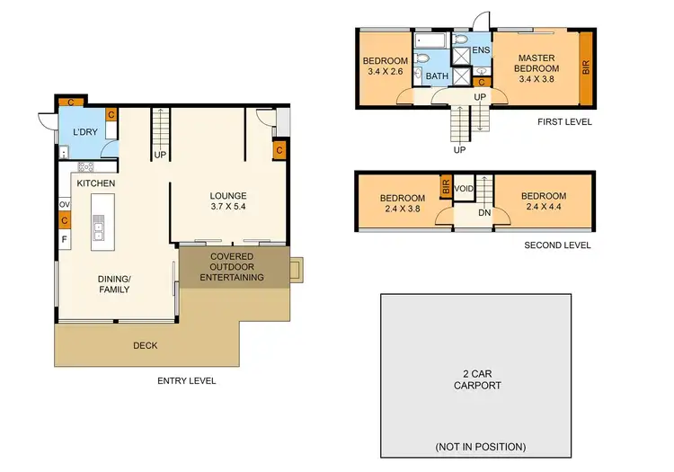 Floorplan of Homely house listing, 8 Little Jean Street, Upper Ferntree Gully VIC 3156