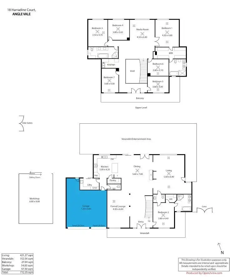 Floorplan of Homely house listing, 18 Harradine Court, Angle Vale SA 5117