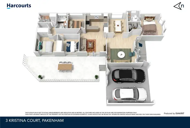 Floorplan of Homely house listing, 3 Kristina Court, Pakenham VIC 3810