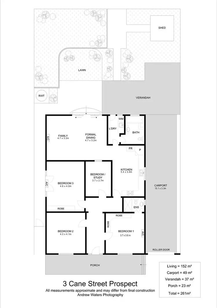 Floorplan of Homely house listing, 3 Cane Street, Prospect SA 5082