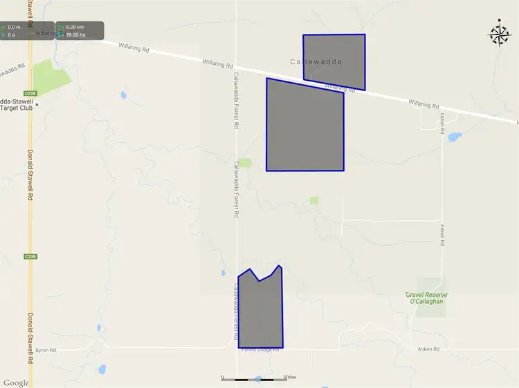 Floorplan of Homely rural property listing, 223 & 206 Willaring Road, Callawadda VIC 3387