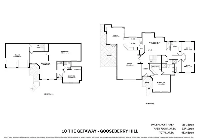 Floorplan of Homely house listing, 10 The Getaway, Gooseberry Hill WA 6076