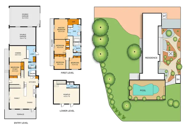 Floorplan of Homely house listing, 52-54 Olivebank Road, Ferntree Gully VIC 3156