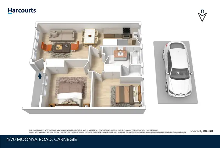 Floorplan of Homely unit listing, 4/70 Moonya Road, Carnegie VIC 3163