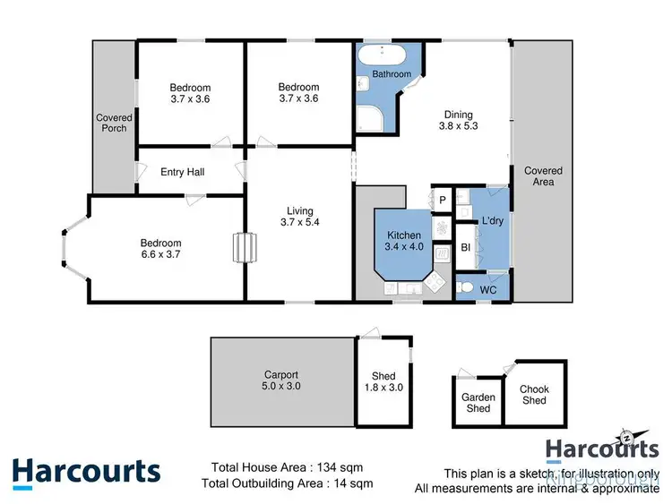 Floorplan of Homely house listing, 78 Beach Road, Margate TAS 7054