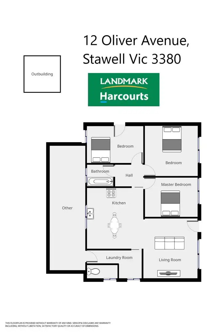 Floorplan of Homely house listing, 12 Oliver Avenue, Stawell VIC 3380