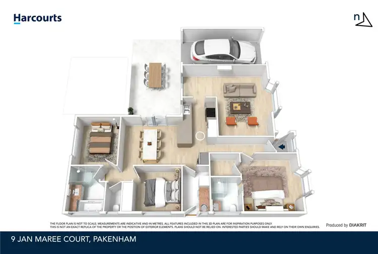 Floorplan of Homely house listing, 9 Jan Maree Court, Pakenham VIC 3810