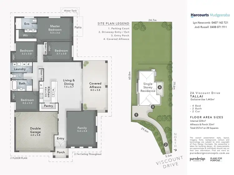 Floorplan of Homely house listing, 2A Viscount Drive, Tallai QLD 4213