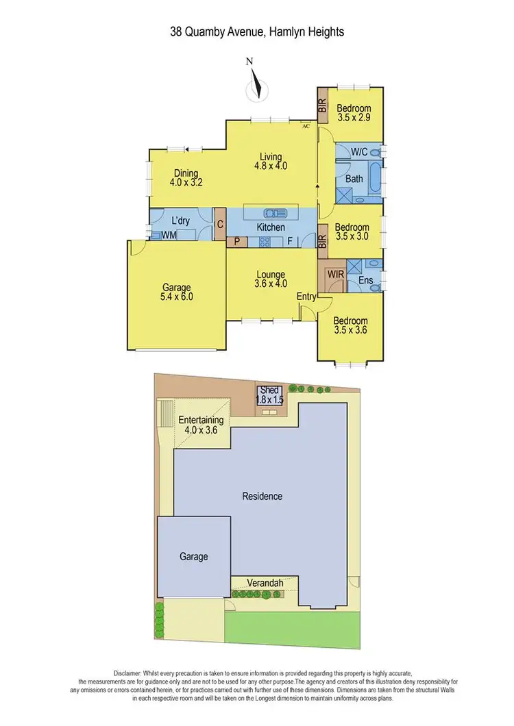Floorplan of Homely house listing, 38 Quamby Avenue, Hamlyn Heights VIC 3215