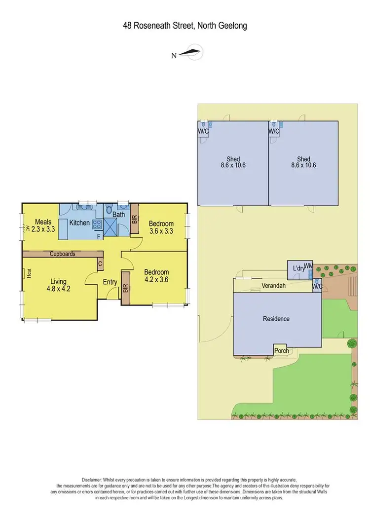 Floorplan of Homely house listing, 48 Roseneath Street, North Geelong VIC 3215