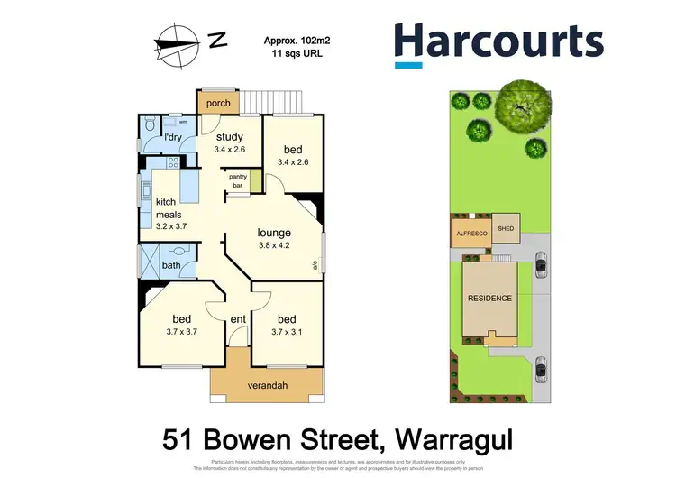 Floorplan of Homely house listing, 51 Bowen Street, Warragul VIC 3820