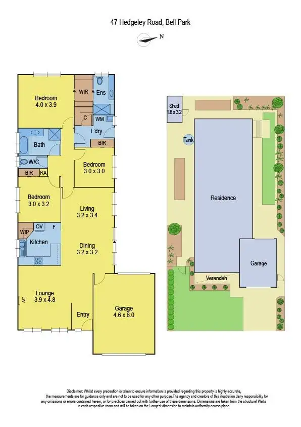 Floorplan of Homely house listing, 47 Hedgeley Road, Bell Park VIC 3215