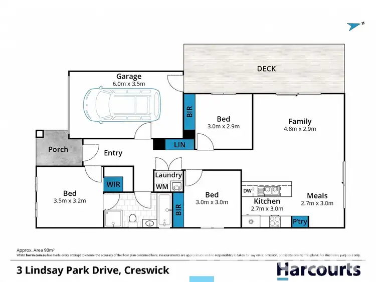 Floorplan of Homely townhouse listing, 3 Lindsay Park Drive, Creswick VIC 3363