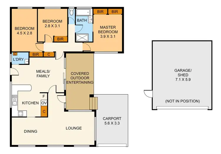 Floorplan of Homely house listing, 129 Forest Road, Ferntree Gully VIC 3156