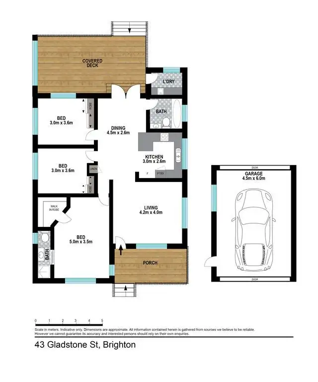 Floorplan of Homely house listing, 43 Gladstone St, Brighton QLD 4017
