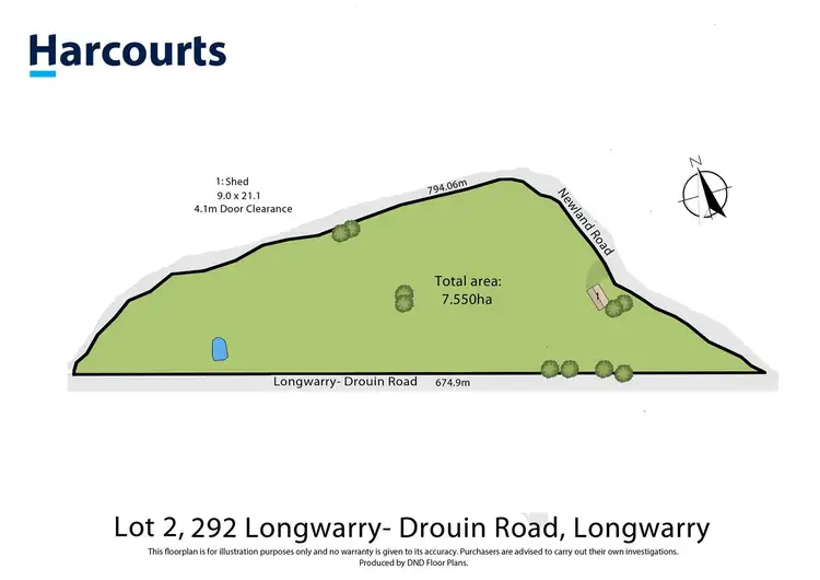 Floorplan of Homely land listing, Lot 2/292 Longwarry Drouin Road, Longwarry VIC 3816