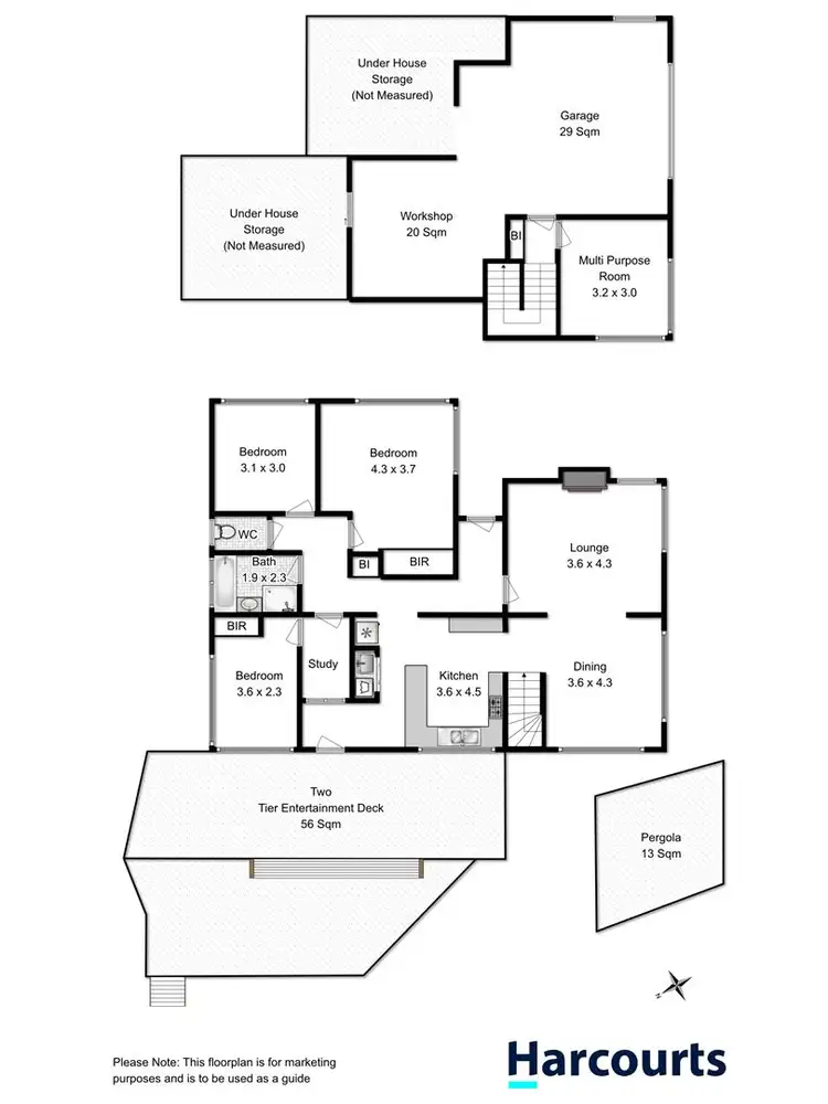 Floorplan of Homely house listing, 6 Lowanna Road, Lindisfarne TAS 7015
