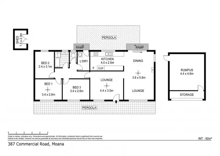 Floorplan of Homely house listing, 387 Commercial Road, Moana SA 5169