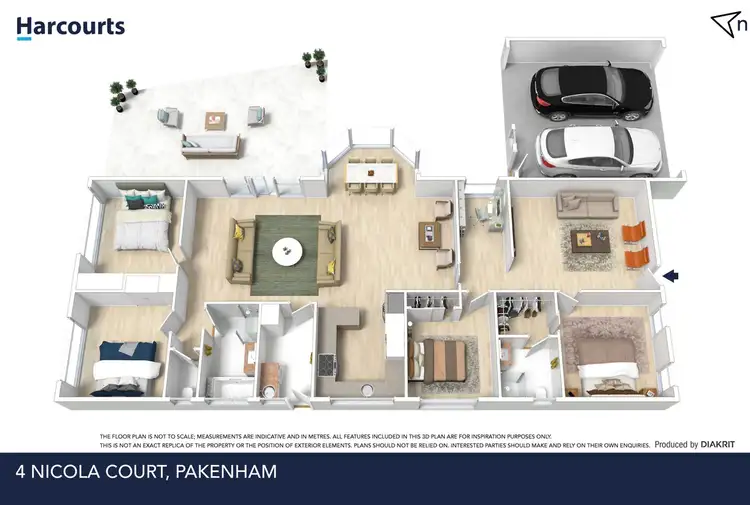 Floorplan of Homely house listing, 4 Nicola Court, Pakenham VIC 3810