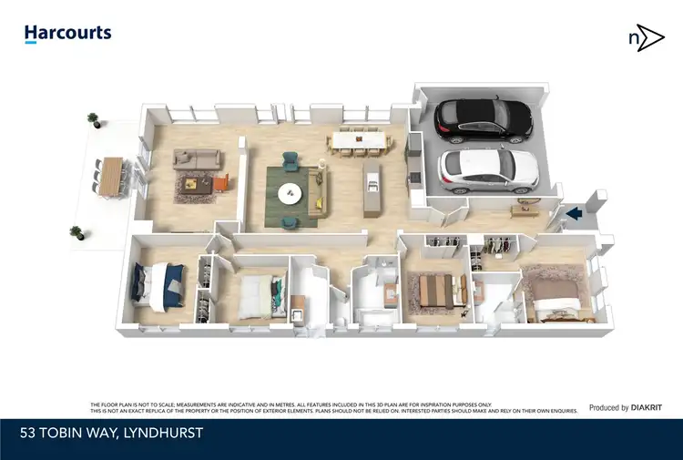 Floorplan of Homely house listing, 53 Tobin Way, Lyndhurst VIC 3975