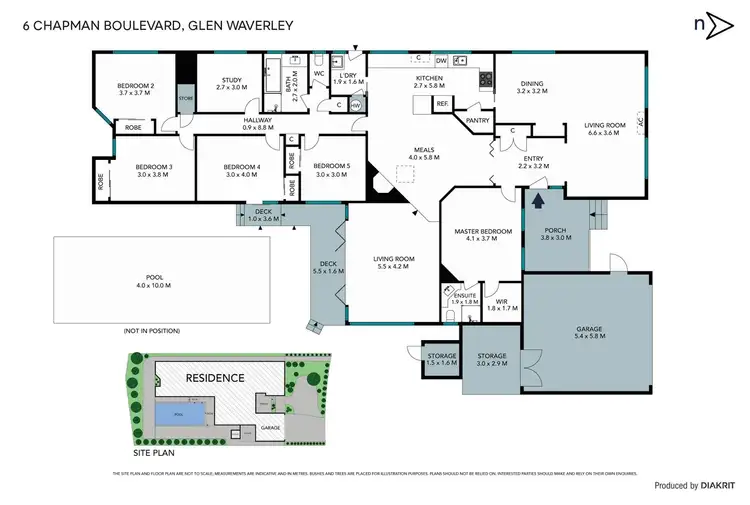 Floorplan of Homely house listing, 6 Chapman Boulevard, Glen Waverley VIC 3150