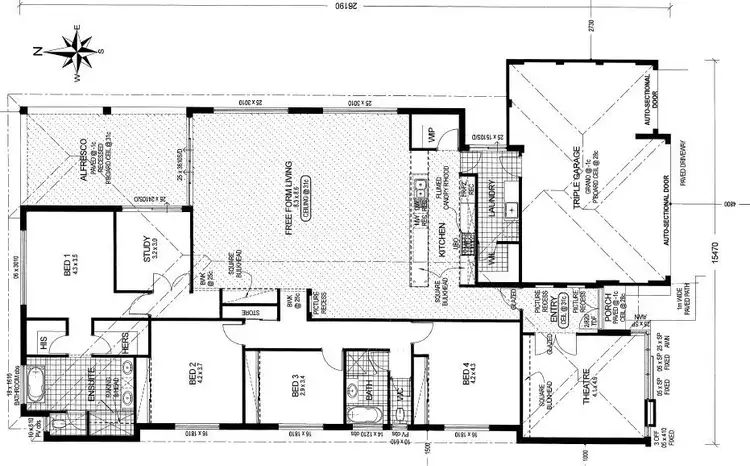 Floorplan of Homely house listing, 42 Belmore Bend, Aubin Grove WA 6164