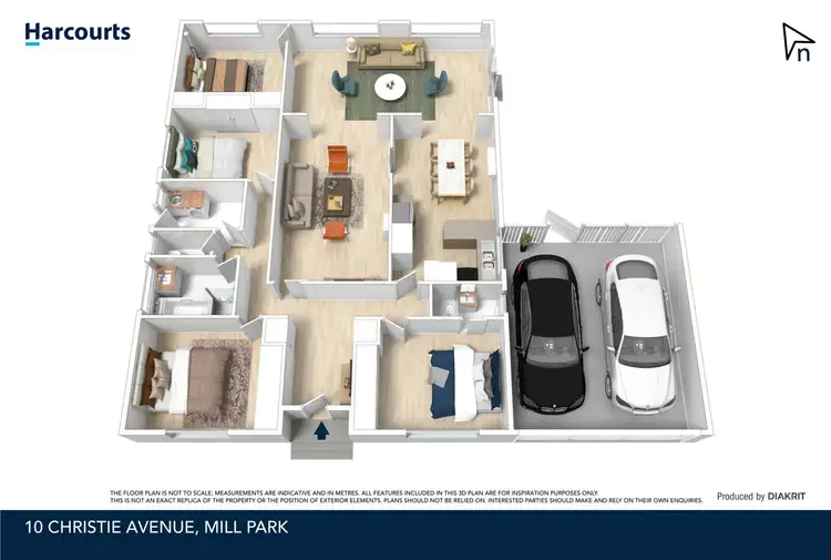 Floorplan of Homely house listing, 10 Christie Avenue, Mill Park VIC 3082
