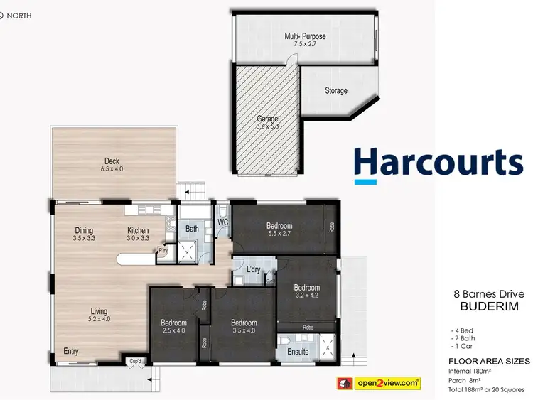 Floorplan of Homely house listing, 8 Barnes Drive, Buderim QLD 4556
