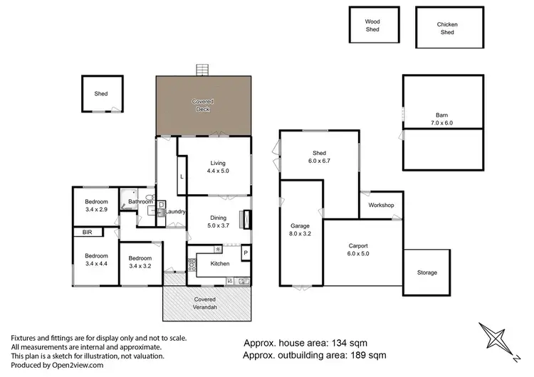 Floorplan of Homely house listing, 383 Crabtree Road, Crabtree TAS 7109