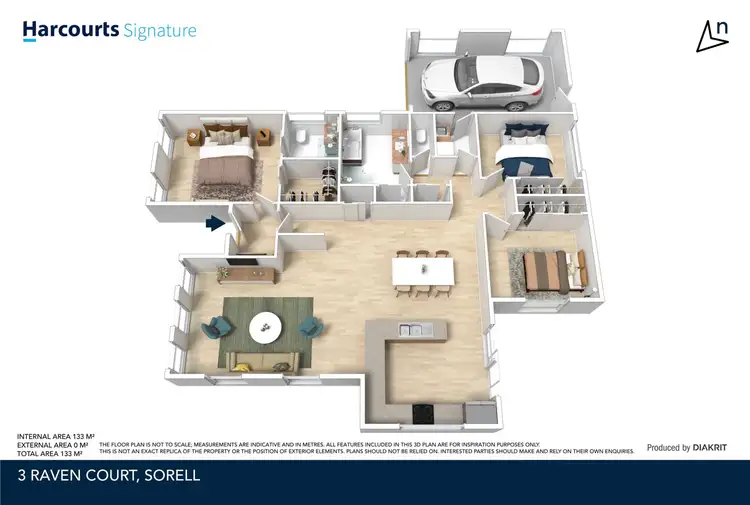 Floorplan of Homely house listing, 3 Raven Court, Sorell TAS 7172
