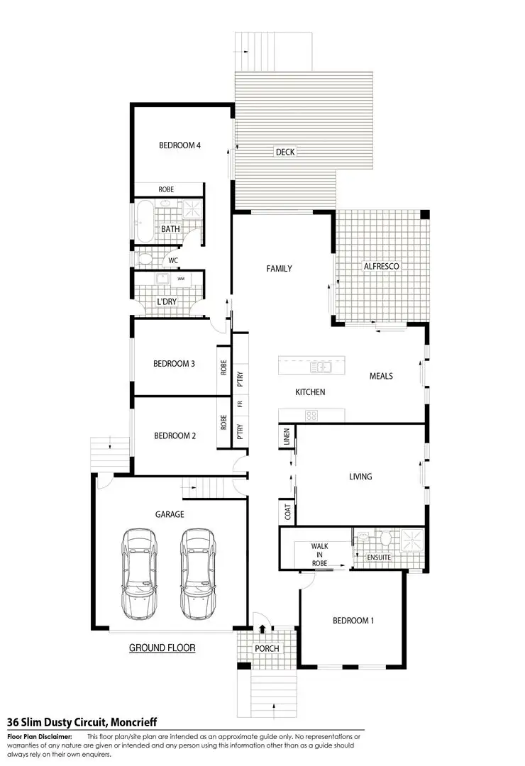 Floorplan of Homely house listing, 36 Slim Dusty Circuit, Moncrieff ACT 2914